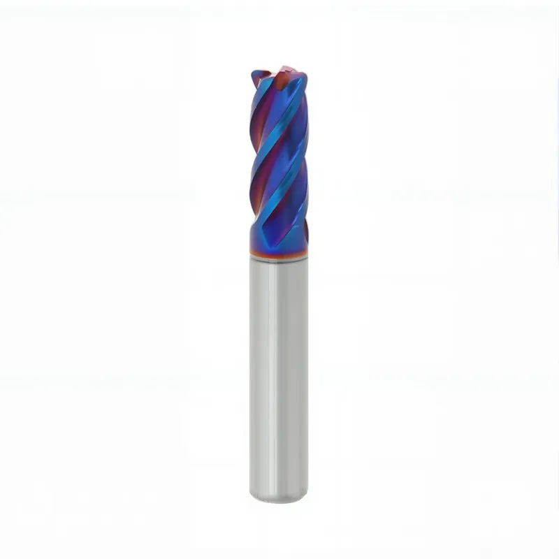 4-Flute Round Nose End Mill
